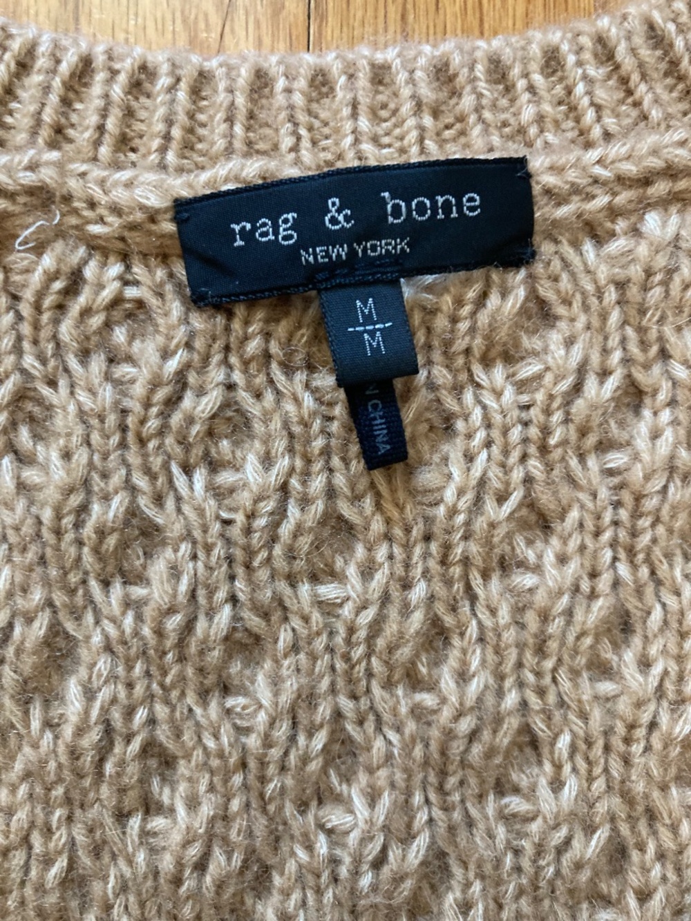 rag & bone "Elizabeth" cable knit vest - LIKE NEW - Picture 2 of 4